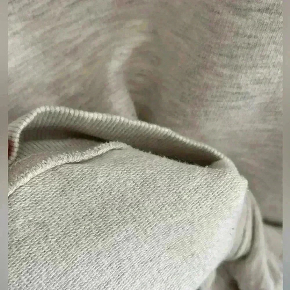 T.La Women’s XS Cream Gray Sweatshirt Longer Back Crew Neck - Picture 10 of 10